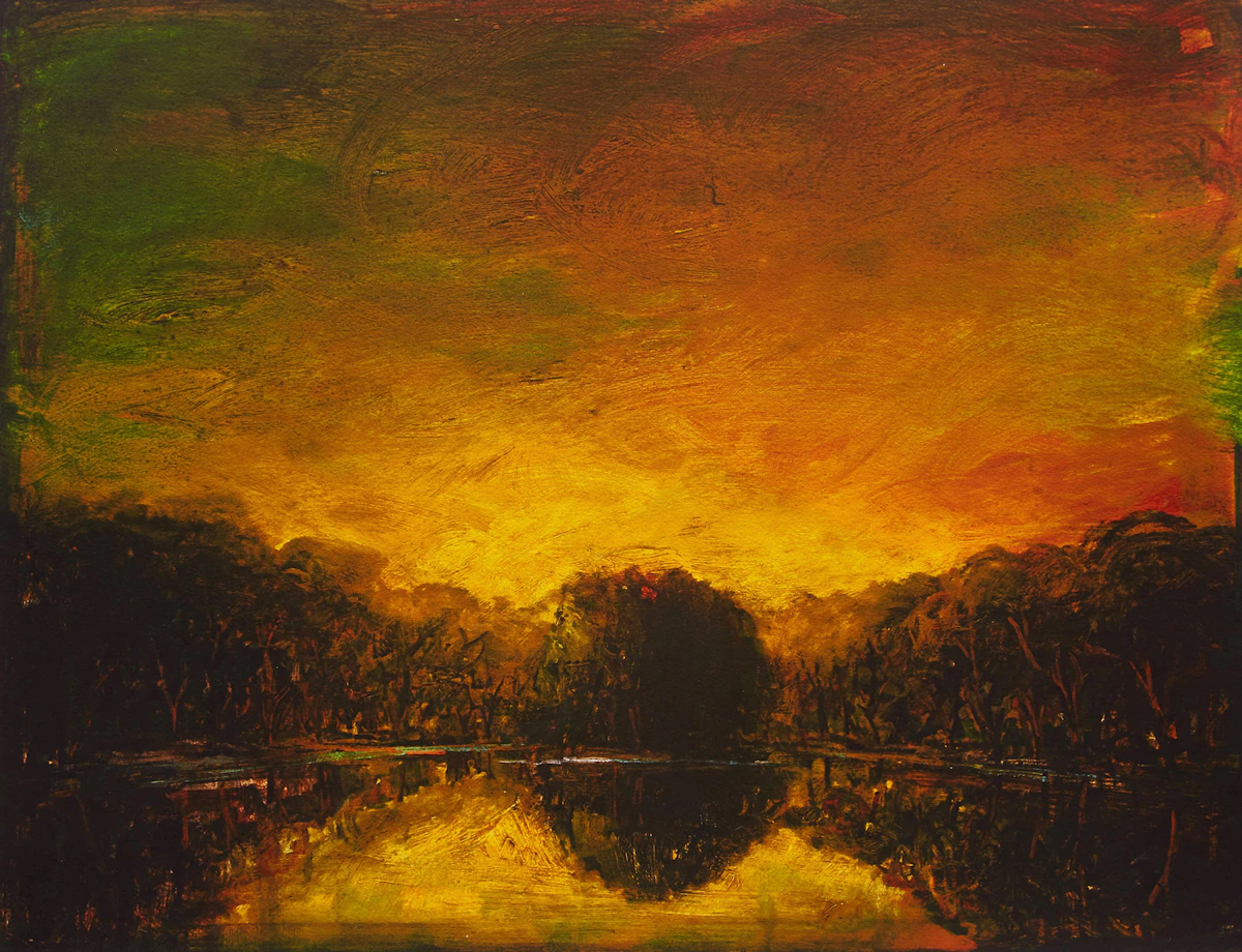 David Bierk, Olana Pond, to Church, giclee