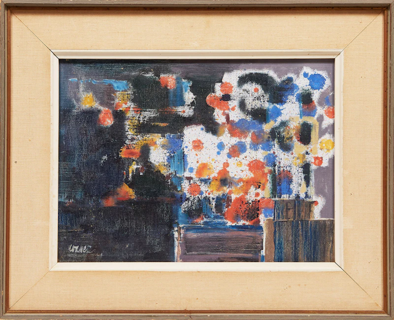 John Michael Anthony Koerner (Korner), Flower Nocturne, oil on canvas, 1961 - view 2