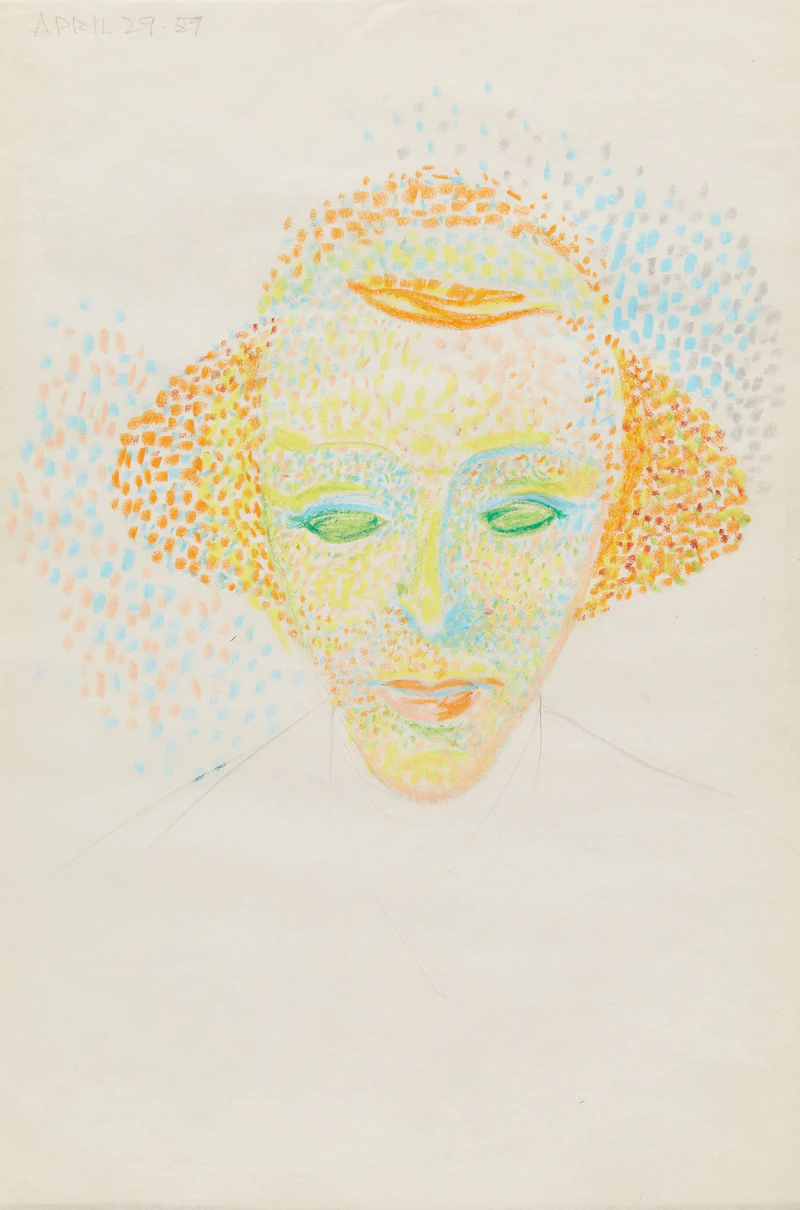 Gerald Milne Moses, Figurative and Abstract Drawings, seven pastels on paper - view 5