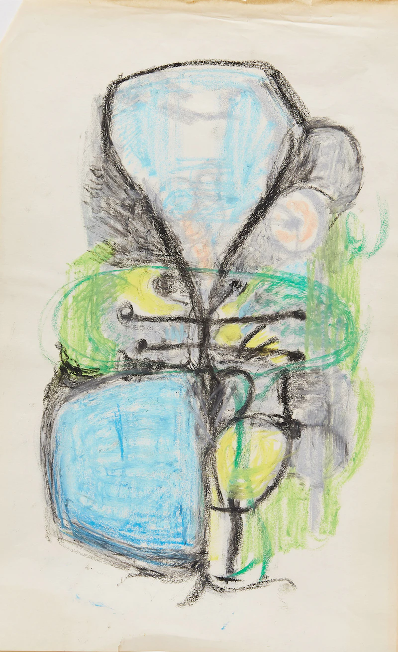 Gerald Milne Moses, Figurative and Abstract Drawings, seven pastels on paper - view 7