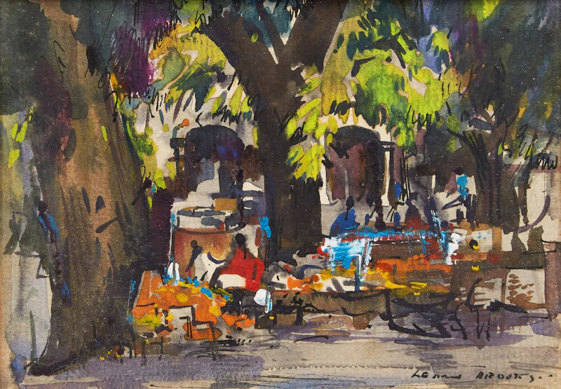 Pátzcuaro Market  by Frank Leonard Brooks