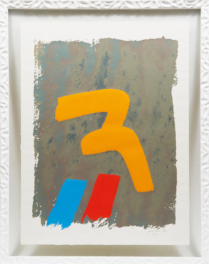 Jack Hamilton Bush, Yellow Mark, colour serigraph, 1971 - view 2
