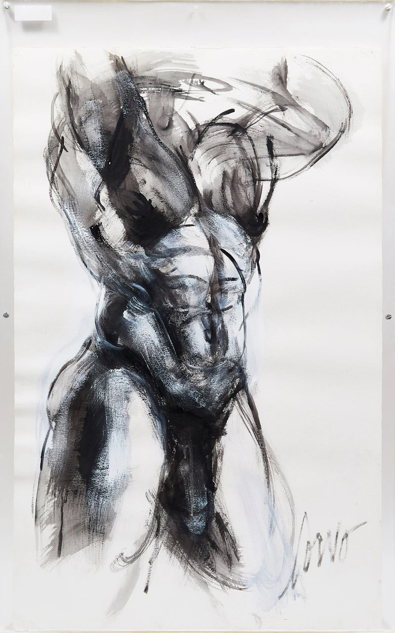 Joanne Corno, Torso, mixed media on paper - view 2