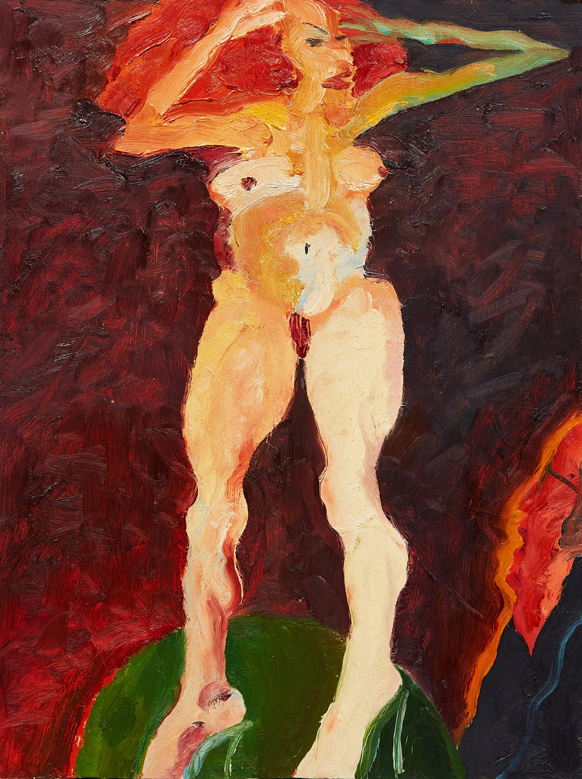 Robert Markle, Table Dancer: Limelight, acrylic on board, 1990