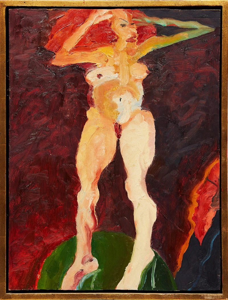 Robert Markle, Table Dancer: Limelight, acrylic on board, 1990 - view 2