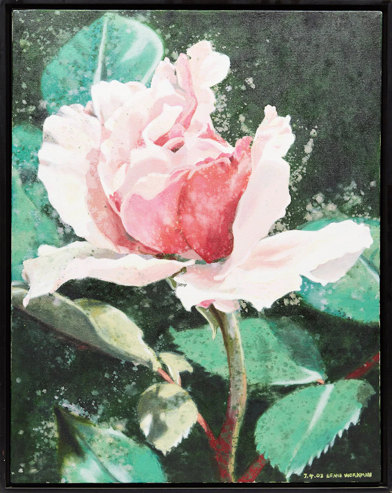 Lenni Workman, Cameo: Rose, oil on canvas, 2003 - view 2