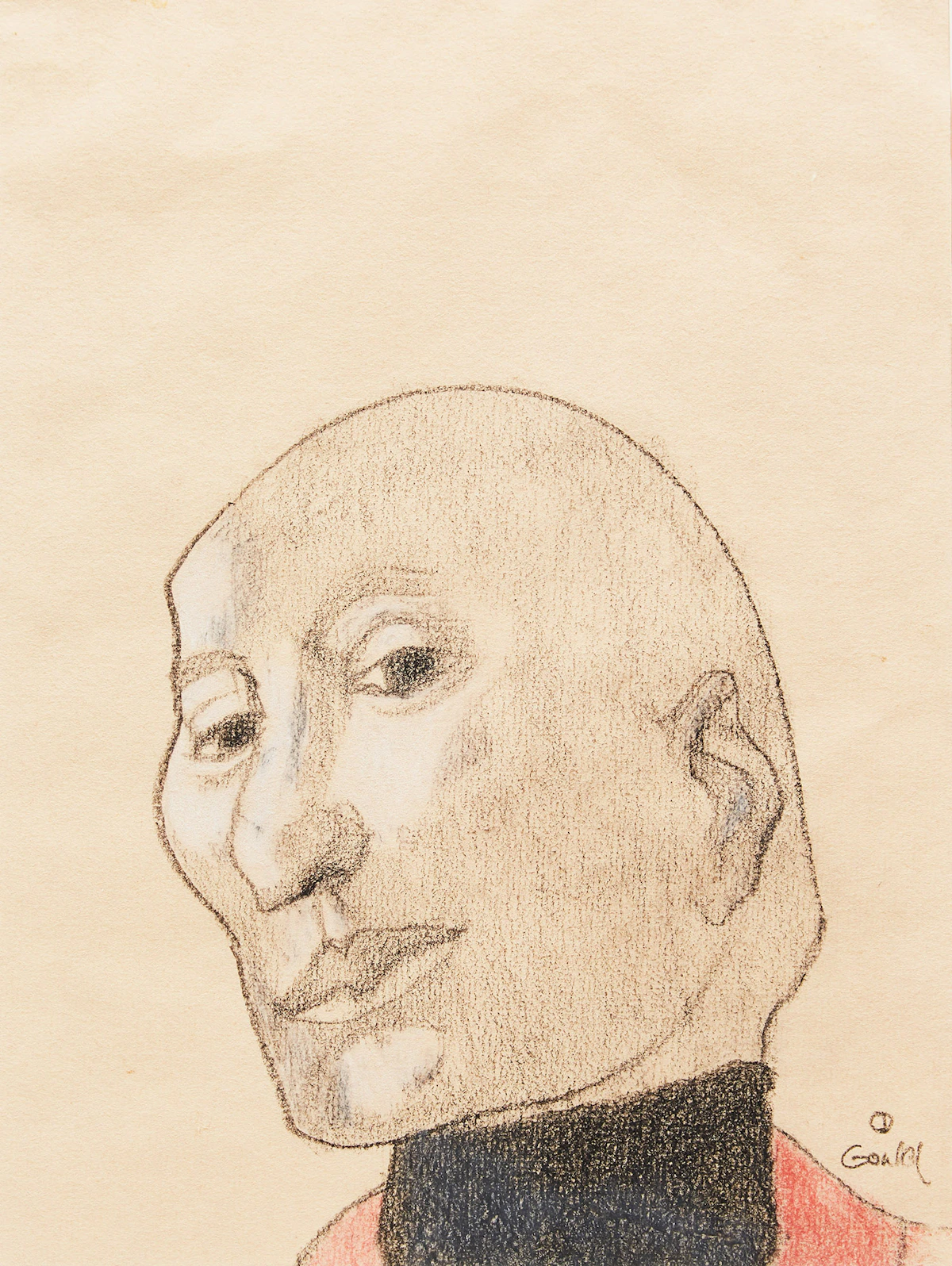John Gould, The Song has Ended but the Melody Lingers (2001), conté and coloured pencils, 2001
