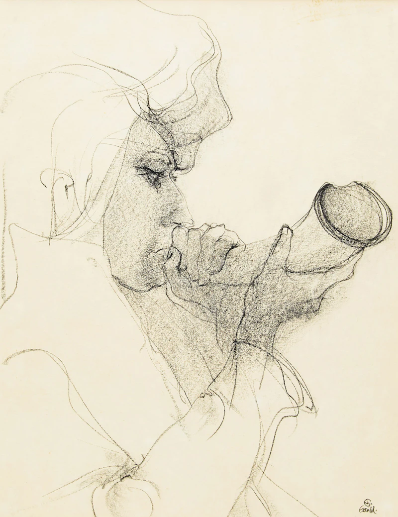 Chieftan with Horn by John Gould