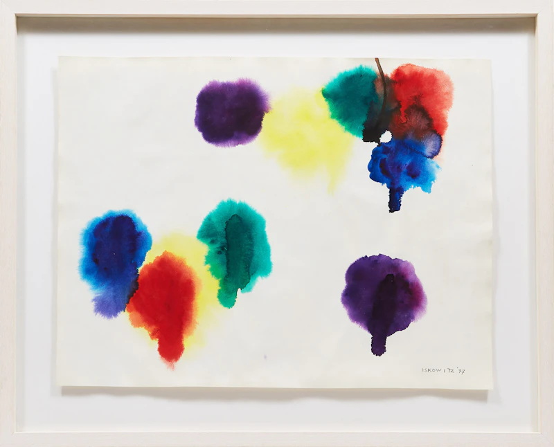 Gershon Iskowitz, Untitled Abstraction , watercolour, 1977 - view 2