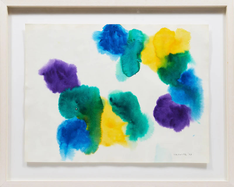 Gershon Iskowitz, Untitled Abstraction, watercolour, 1977 - view 2