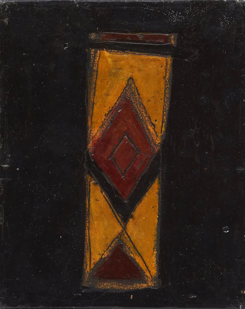 Christopher Kier, Untitled, three mixed media & encaustics on canvas, 1990 - view 5