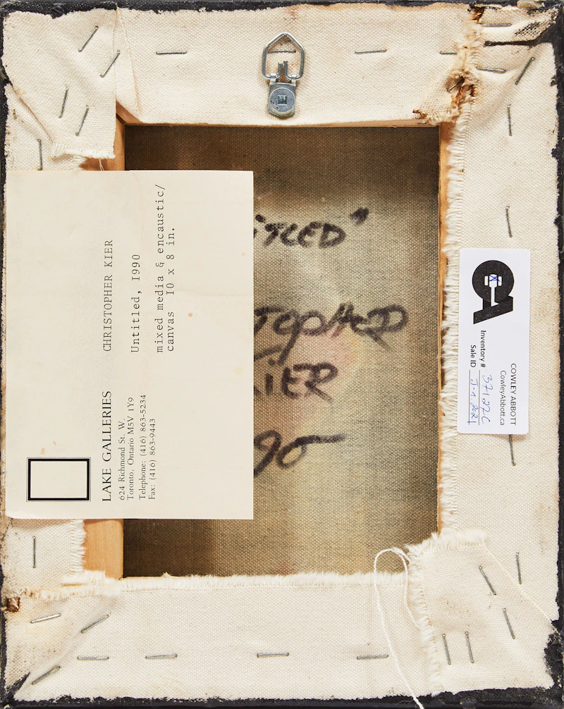 Christopher Kier, Untitled, three mixed media & encaustics on canvas, 1990 - view 6