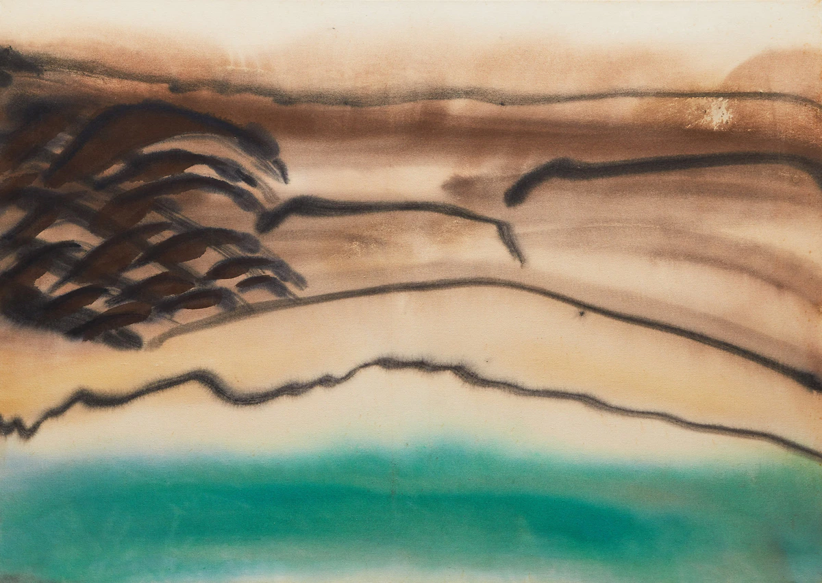 Kathleen Margaret Graham, Upon Many Waters (Arctic Series), acrylic on canvas, 1971