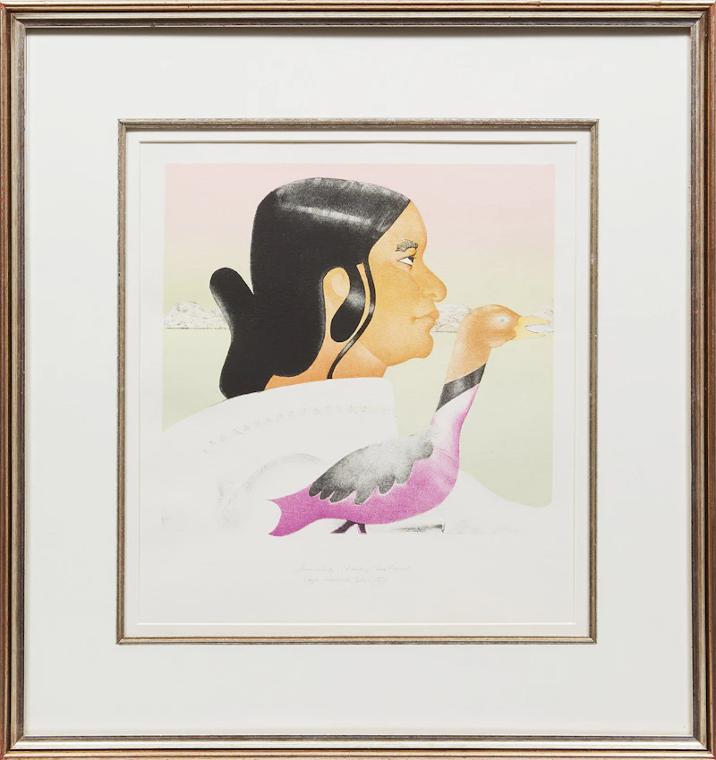 Joyce Wieland, Soroseelutu, Artist of Cape Dorset, colour lithograph, 1979 - view 2