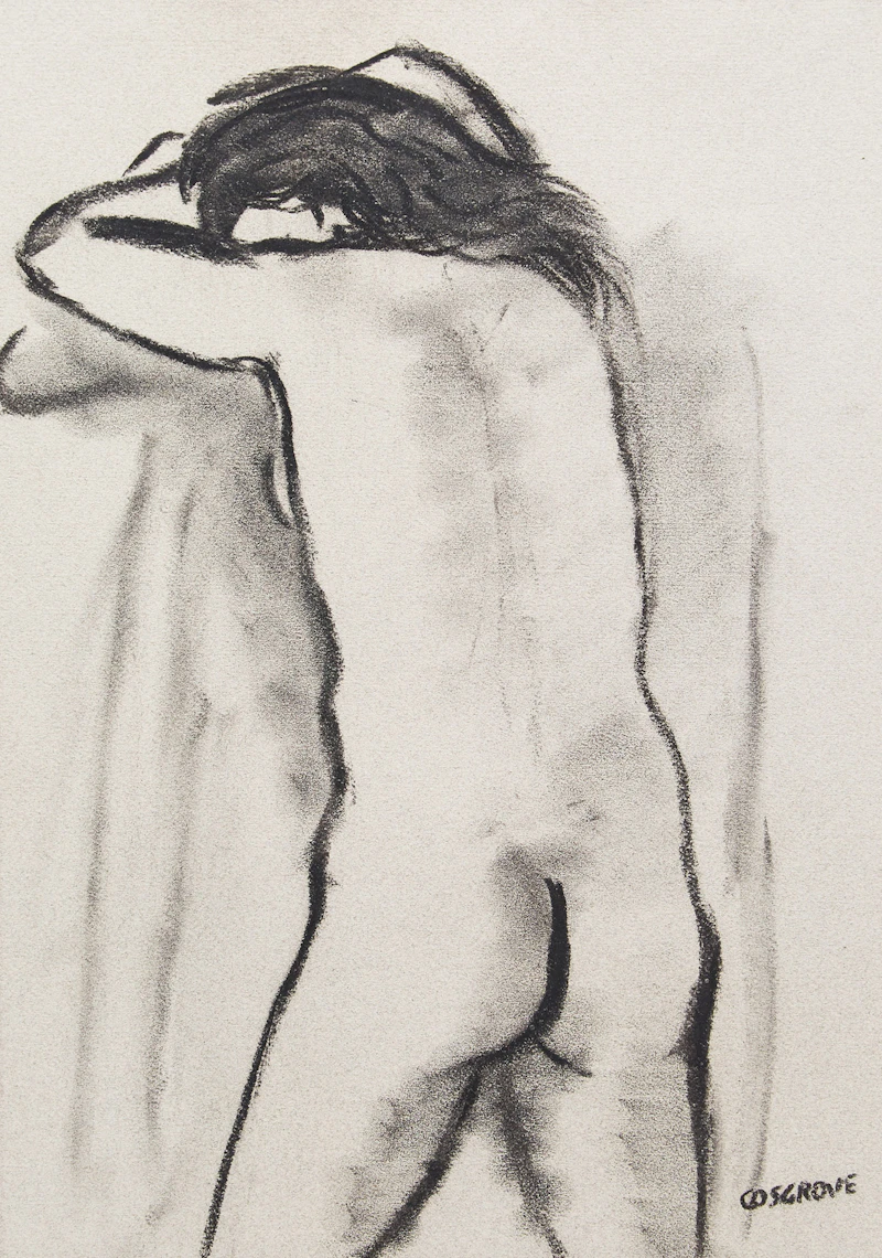 Leaning Female Nude by Stanley Morel Cosgrove