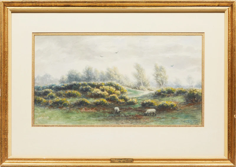 Frederick Arthur Verner, Pastoral Scene, watercolour, 1897 - view 2