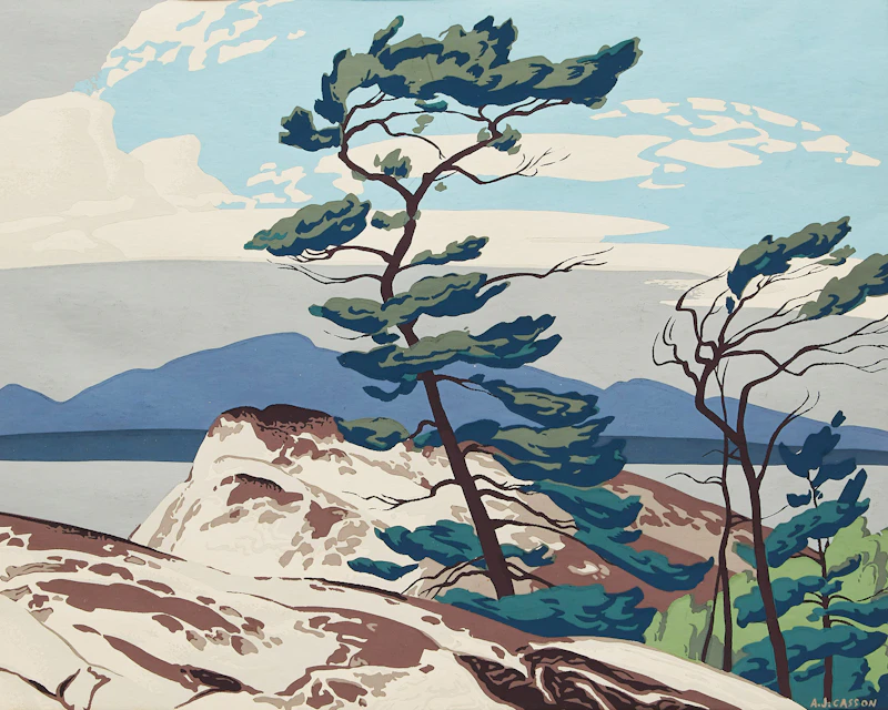 Alfred Joseph Casson, The White Pine, screenprint