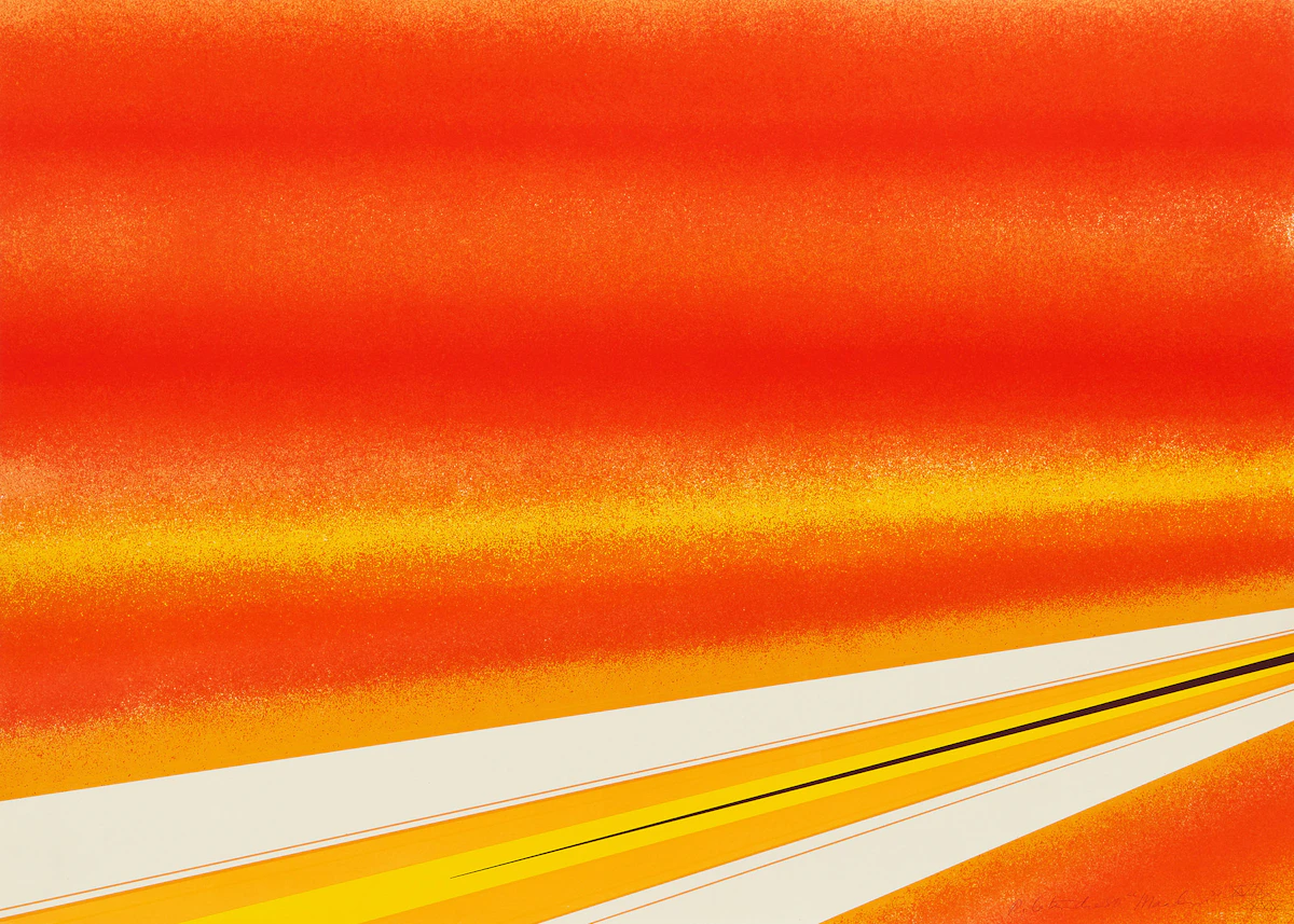 Rita Letendre, Maadim, colour serigraph, 1980