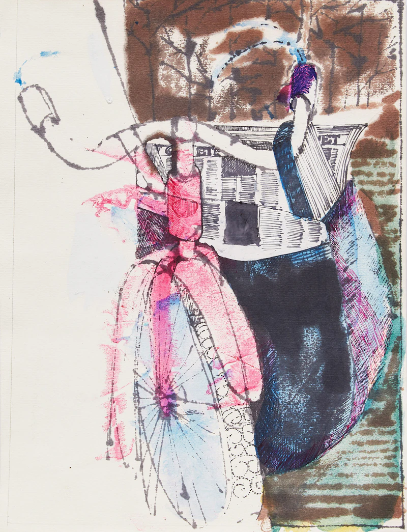 Harold Barling Town, Imperial Oil Review Drawings, five mixed media drawings and pamphlet, circa 1953 - view 10