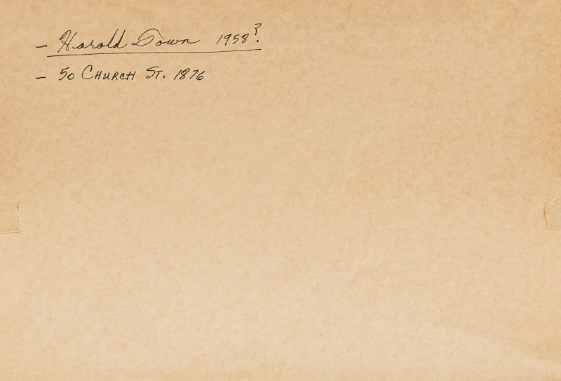Harold Barling Town, Imperial Oil Review Drawings, five mixed media drawings and pamphlet, circa 1953 - view 12