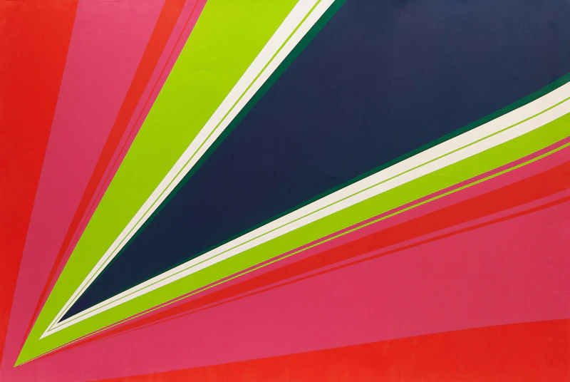 Rita Letendre, Combustion, colour silkscreen