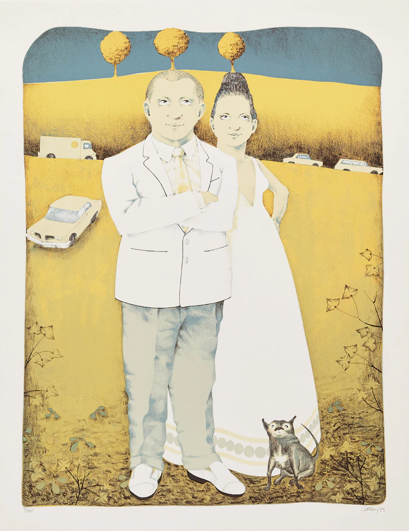 Dennis Geden, Limestoned, ten colour lithographs, 1973 - view 8