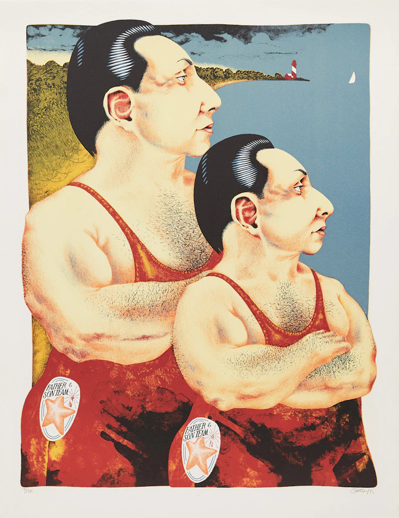 Dennis Geden, Limestoned, ten colour lithographs, 1973 - view 9