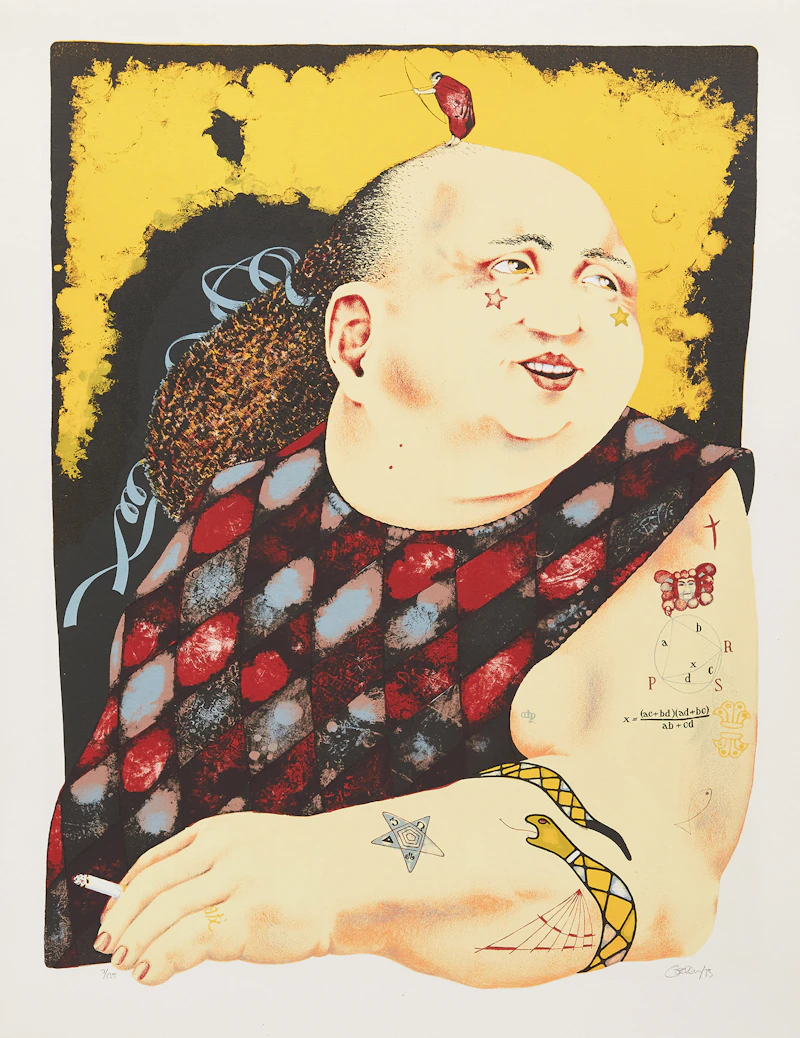 Dennis Geden, Limestoned, ten colour lithographs, 1973 - view 11
