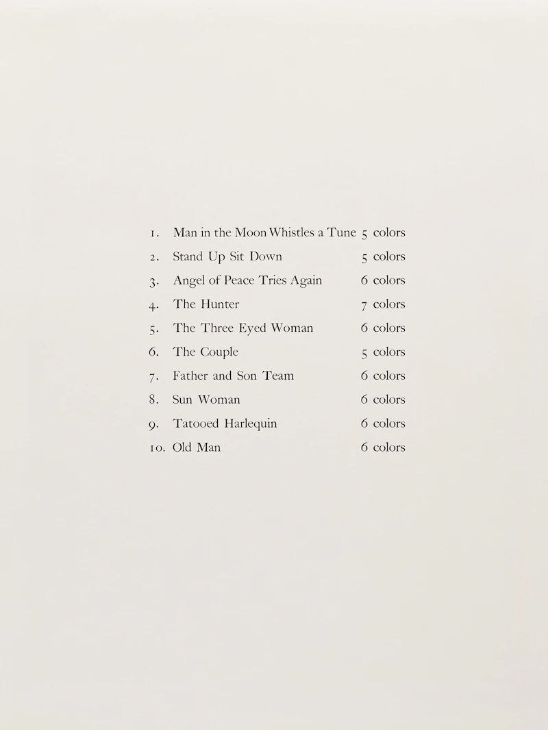 Dennis Geden, Limestoned, ten colour lithographs, 1973 - view 13