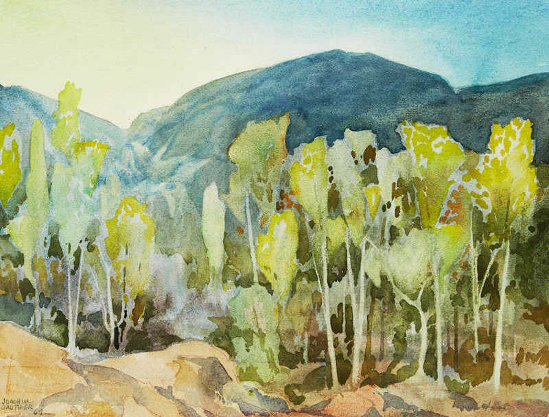 Joachim George Gauthier, Woodland Near Bancroft, watercolour on paper