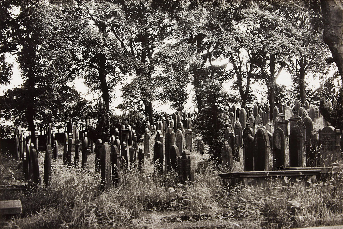 John Reeves, Untitled (Cemetery); Untitled (Country Road with Distant Figure);  , two photographs