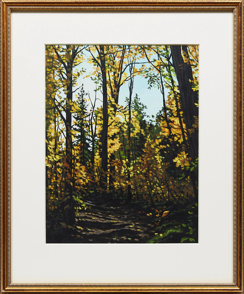 Deborah Lougheed Sinclair, Autumn Path, acrylic on paper, 2000 - view 2