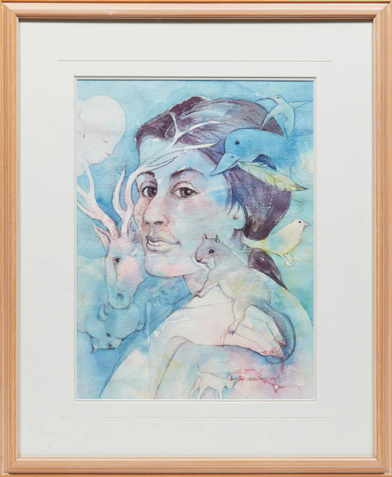 Dorothy Clark McClure, Bird Mother, Medicine Woman, watercolour - view 2