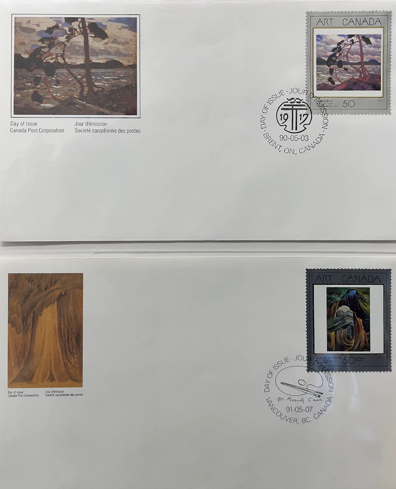 Books and Reference, Collection of First Day Covers and 1967 Centennial Stamp Box, stamps and cachet envelopes in a First Day Covers binder and Centennial stamp box - view 6