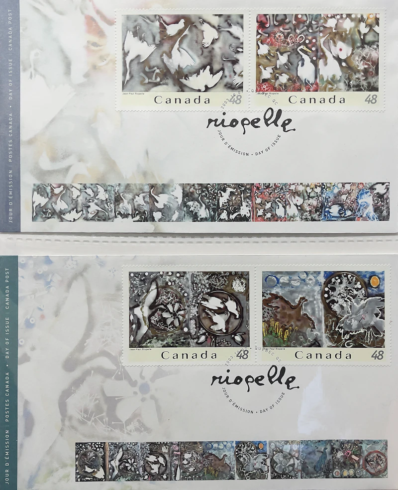 Books and Reference, Collection of First Day Covers and 1967 Centennial Stamp Box, stamps and cachet envelopes in a First Day Covers binder and Centennial stamp box - view 8