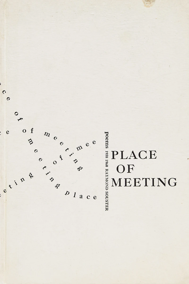 Michael James Aleck Snow, Place of Meeting: Poems 1958-1960; Untitled, book; lithograph, 1961 - view 1