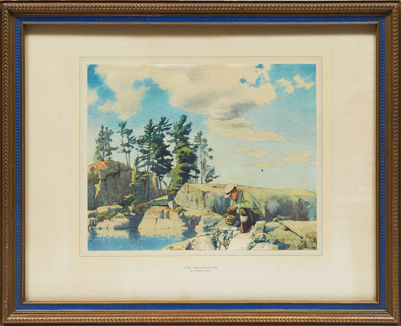 Walter Joseph Phillips, The Prospector , photomechanical print - view 2