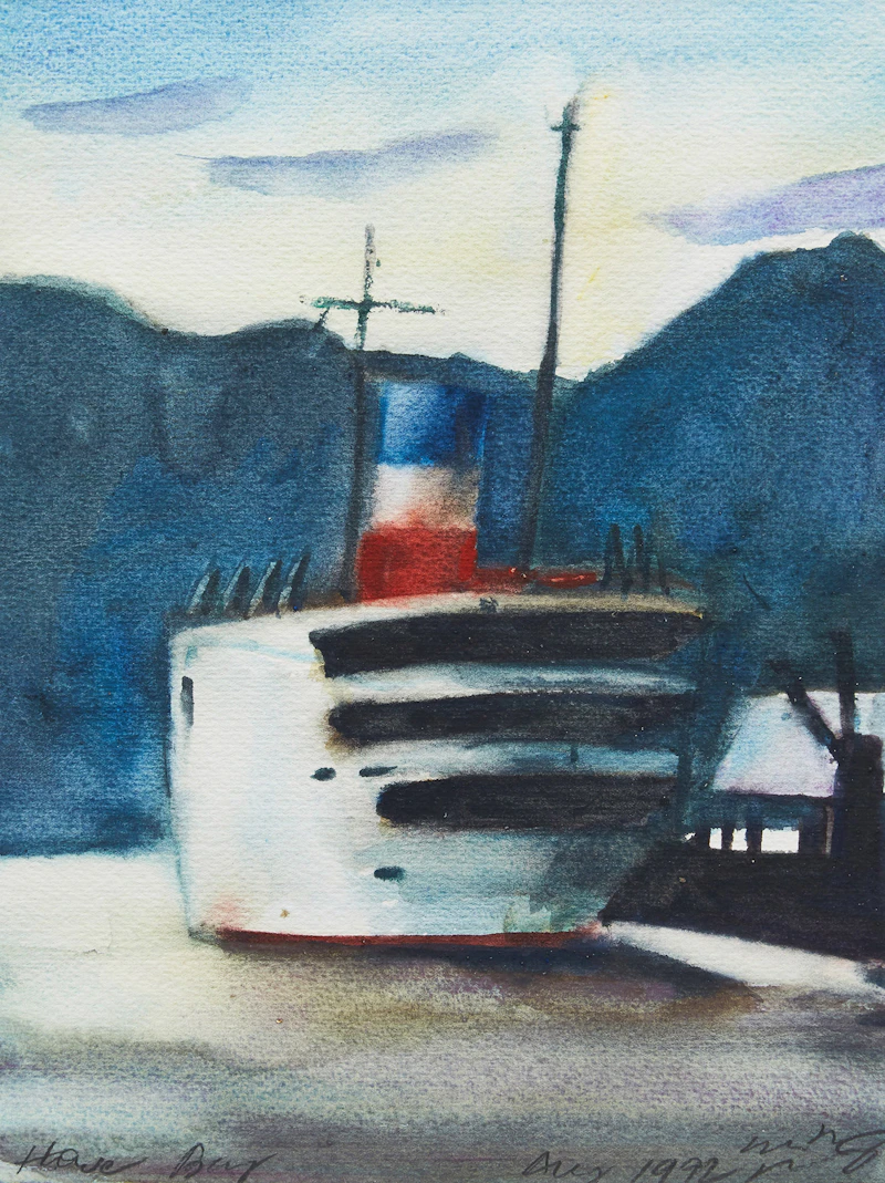 Michael Pflug, Howe Bay, watercolour