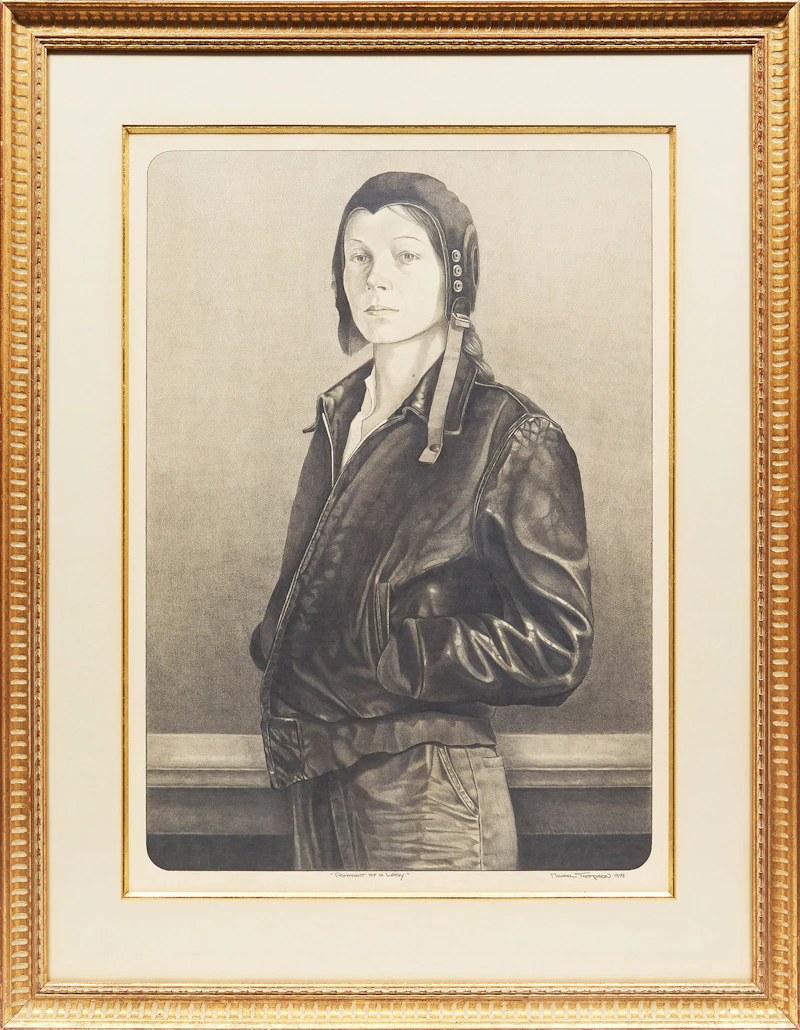Michael Thompson, Portrait of Lady, graphite, 1979 - view 2