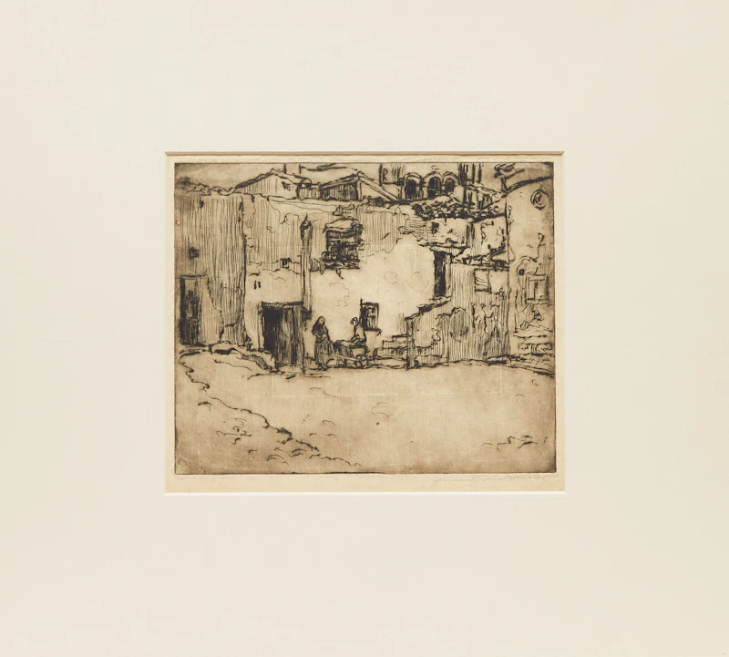 Manly Edward MacDonald, Street Scene; Vendor; Baker House, three etchings - view 5