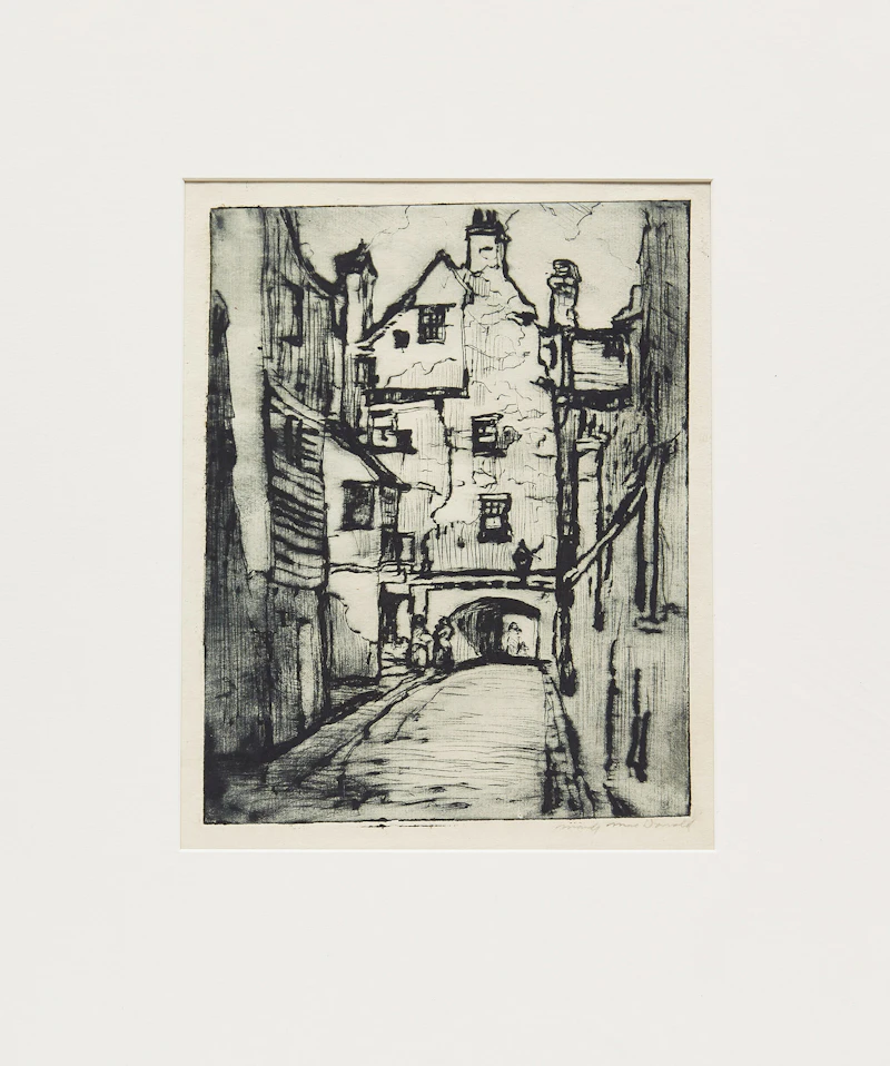 Manly Edward MacDonald, Street Scene; Vendor; Baker House, three etchings - view 8
