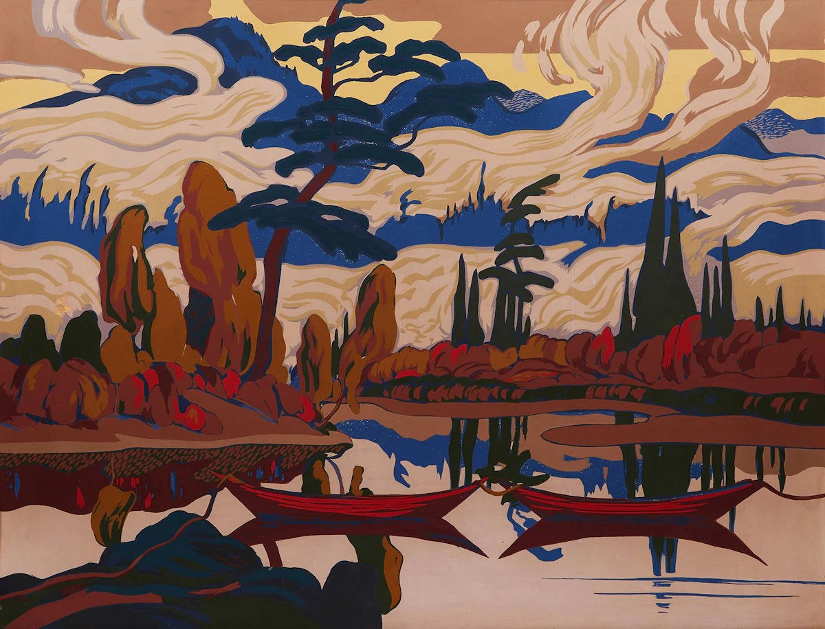 James Edward Hervey MacDonald, Mist Fantasy, sampson-matthews silkscreen