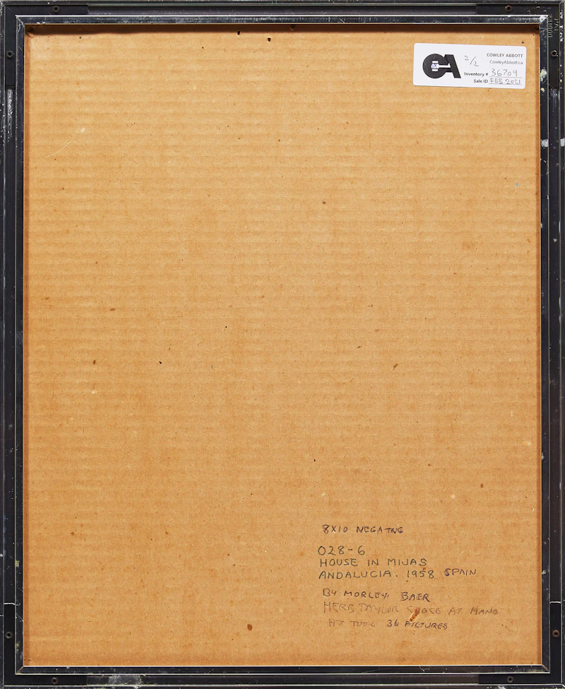 Morley Baer, Mayor of Mijas, Andalucia; House in Mijas, Andalucia, two photographs, 1958 - view 6