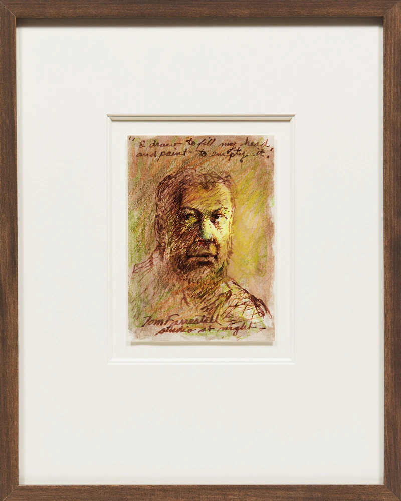 Thomas de Vany Forrestall, Studio at Night (Self Portrait), ink, 2005 - view 2