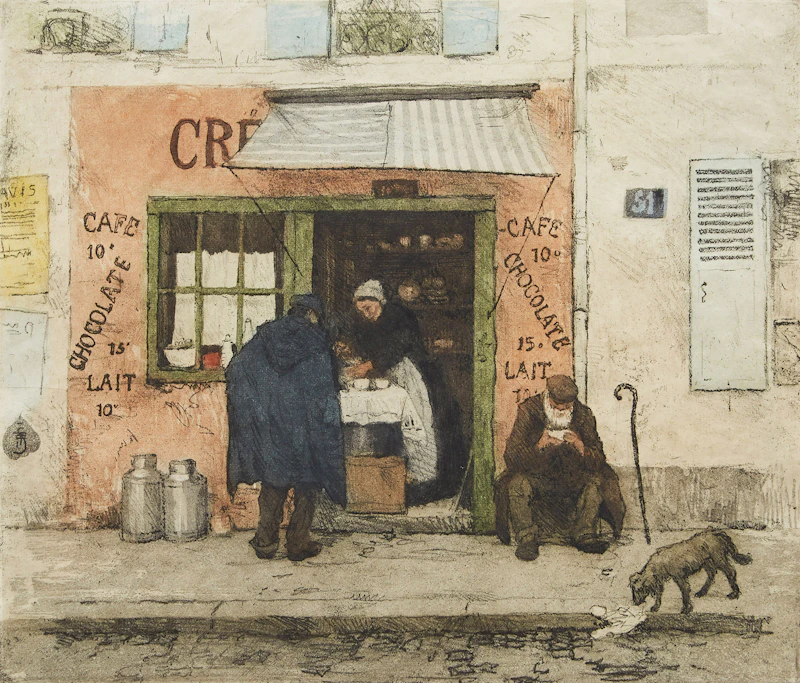 Tavik František  Šimon, Creamarie, aquatint - view 1