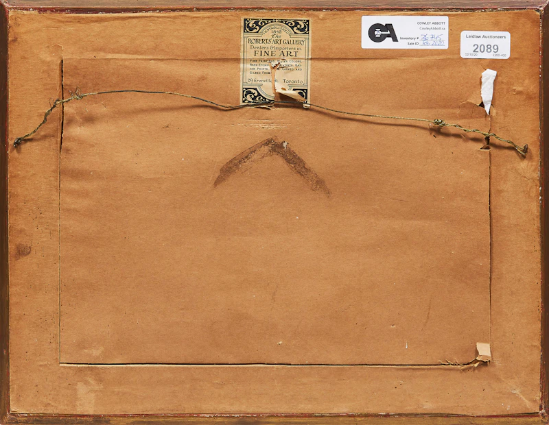 Frederic Marlett Bell-Smith, Fraser River, B.C. , watercolour laid on card - view 3