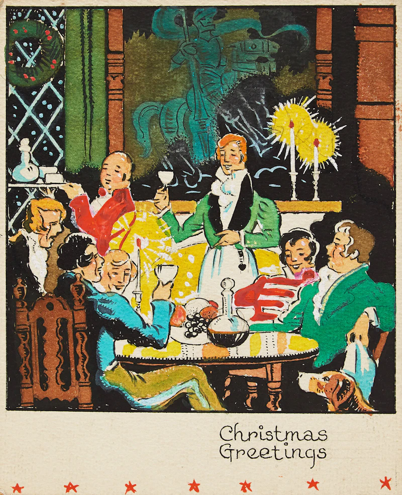 Stanley Francis Turner, Fifteen Christmas cards; Four holiday studies; Two prints, various media - view 3