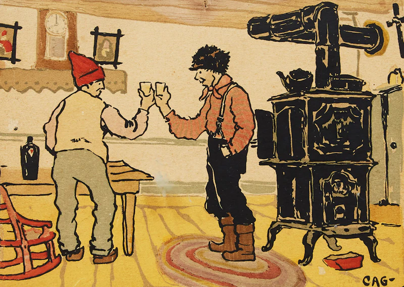 A Votre Santé by Clarence Alphonse Gagnon