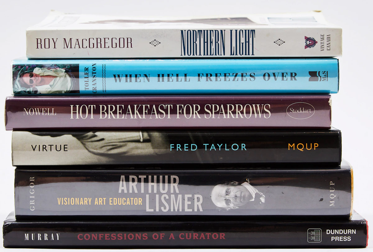 Books and Reference, Six Biographical Books on Canadian Artists, six publications