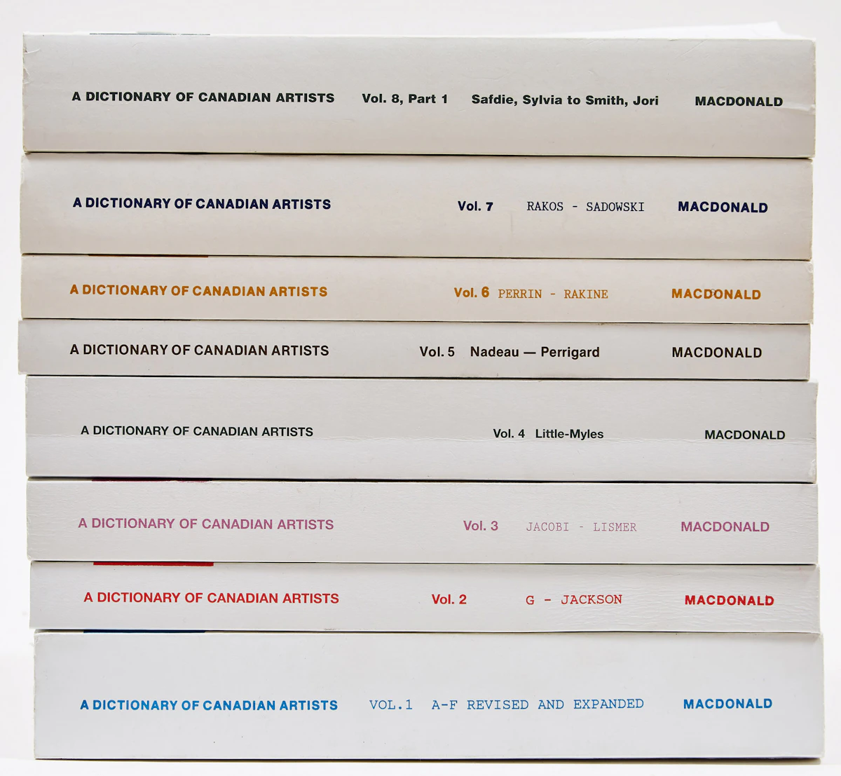 Books and Reference, A Dictionary of Canadian Artists Vol. 1-8 Part 1, 8 books